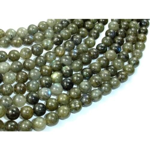 One strand 100% Natural Labradorite Beads 4MM 6 MM 8MM 10MM 12MM Round Semi Gem stone Loose Jewelry Beads 15.5"/Strand