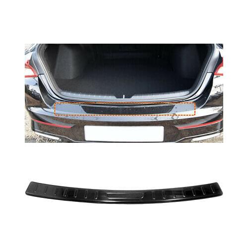 Black Outer Rear Bumper Protector Sill Plate Cover For Kia Optima K5 2020-2021