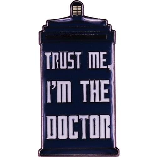 Trust Who? Trust Me I'm The Doctor TV Parody pin