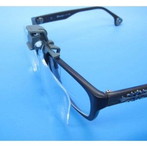 Hot Magnifier Folding Handfree Clip On Clear Magnifying Glasses HD Loupe Eyeglass Lens 2X Reading Jewelry Tool