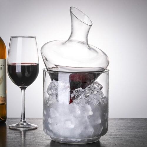 1000ML Decanter Luxurious Handmade Crystal Red Wine Brandy Champagne Glasses Sobering Device Quality For Bar