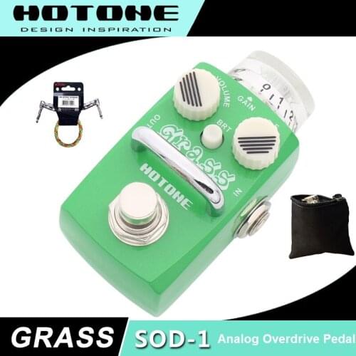 Hotone Skyline Series GRASS Classic Overdrive Pedal with Free Pedal Case and More