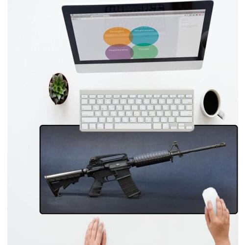 XGZ Black Bottom Ar15 Ak47 Player Gaming Mouse Pad Home Office Computer Rubber 300X700X2MM Bluetooth Keyboard Gamer Mouse Mat