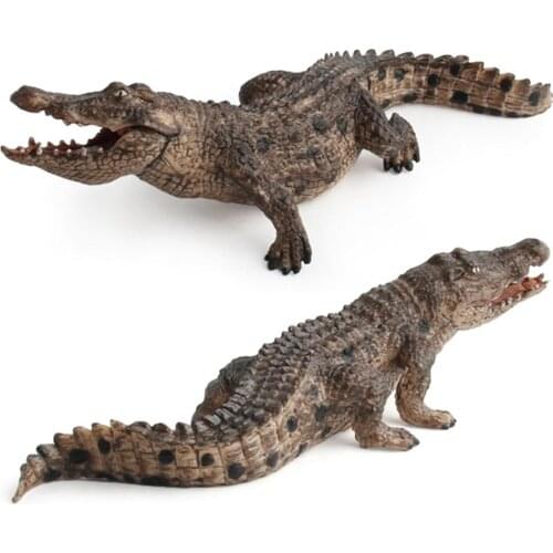Simulation Crocodile Ornaments Crocodile Ornaments Lifelike Crocodile 7.2inch Crocodile Figurine Animal Kid Gift Toys Home Decor