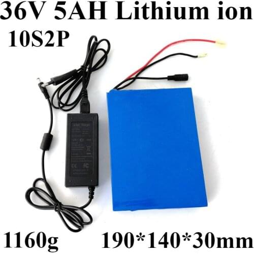 General equilibrium 10S2P 36V 5AH lithium battery 18650 10S 36V +2A Charger for Electric Double twist swing car Balance car EV