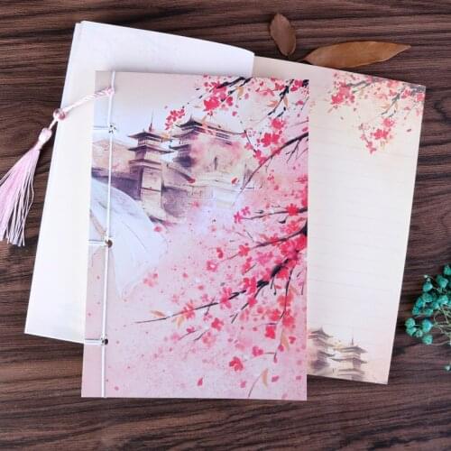 21X14cm Cute Fashion Diary Notebook Ruled Inner Paper A5 Notepad beautiful collection binding flower writing books