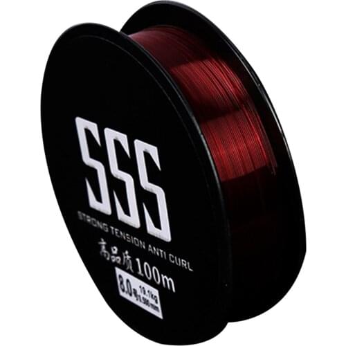 100m Nylon Fishing Line Super Strong Pull Cut water Quickly Wear Resistant Bite Resistant Sea Rod Fishing Line ASD88