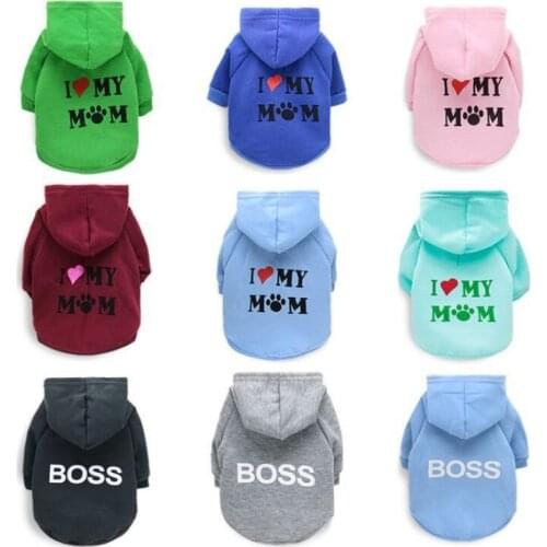 Dog clothes Hoodies clothes for small dogs Pet Coat Sweatshirt Clothing for cats autumn Warm costume Casual Sport Styles