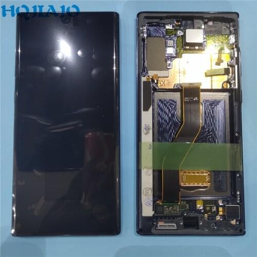 Original For Samsung Galaxy Note 10+ N975F N975F/DS N975U 975W N9750 with Frame Display Touch Screen Digitizer LCD Note 10 plus