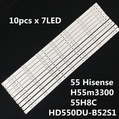 Original LED backlight Array 55 Hisense H55m3300 55H8C HD550DU-B52S1 Hisense 55 HD550DU B52 10X7 3030C V0
