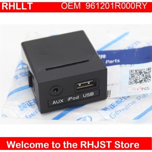 FOR Genuine 961201R000RY JACK ASSY AUX & USB For Hyundai 2011 2012 2013 Accent Solaris USB Reader iPod AUX Port Adapter Assy