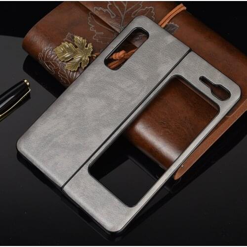 For Samsung Galaxy Fold Case Luxury PU Leather Skin Hard Back Matte Cover Phone Case For Samsung Galaxy Fold GalaxyFold Capa