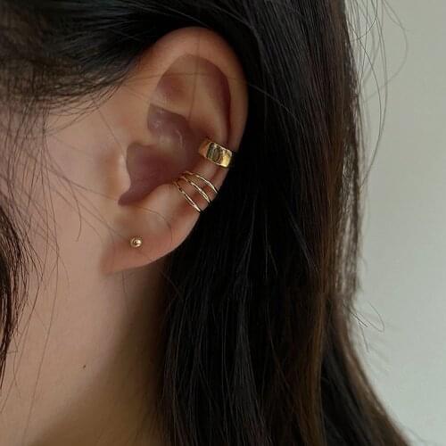 2 Style Clip On Wrap Earrings Tragus Body Jewelry Ear Cuff Clip Nose Ring Fake Piercing Body Jewelry Snug Ear Piercing Jewelry