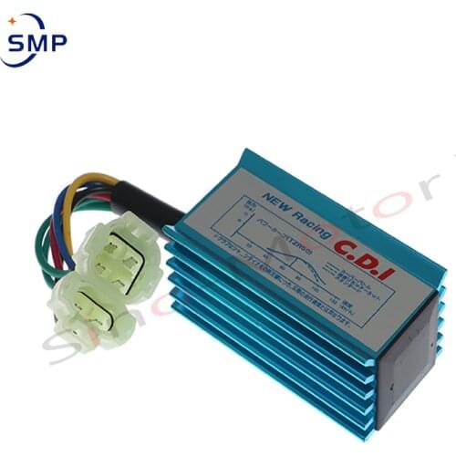 Blue 6 Pin Racing AC CDI GY6 Round Pin Ignition Box For 50cc 90cc 110cc 125cc 150cc 2 stroke Engine Moped Scooter ATV Quad Buggy