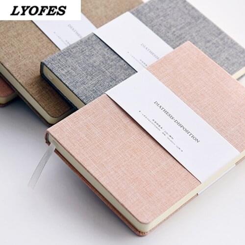 Blank Paper Notebook Journal Linen Hard Cover 128 Bullets 100 GSM Diary Agenda Planner Office School Supplies Stationery Notepad