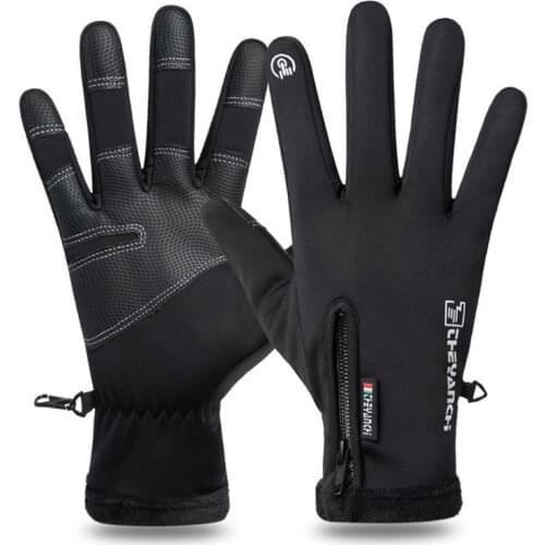 Winter Windproof Keep Warm Ski Gloves Waterproof Cold-proof Touchscreen Cycling Gloves Non-slip Fluff Warm Outdoor Sports Gloves