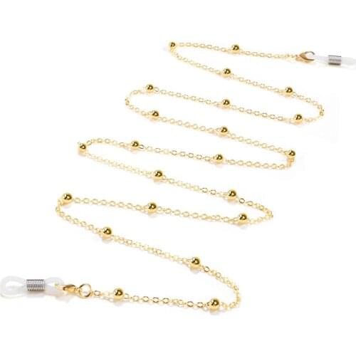 Gold Silver Color Eyeglass Chains Glasses Reading Eyeglasses Holder Strap Cords Lanyards For Women - Eyewear Retainer For Woman
