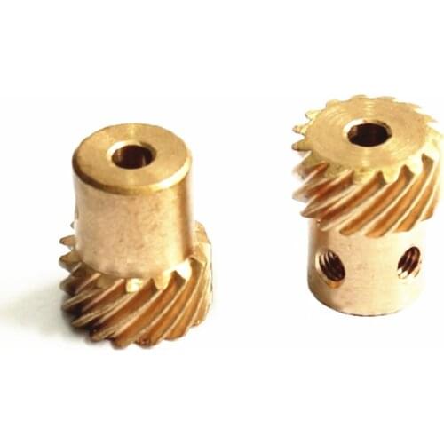0.5M 15T Helical Gear 45° 90 Degree Angle Indicator Staggered Gear DIY Model