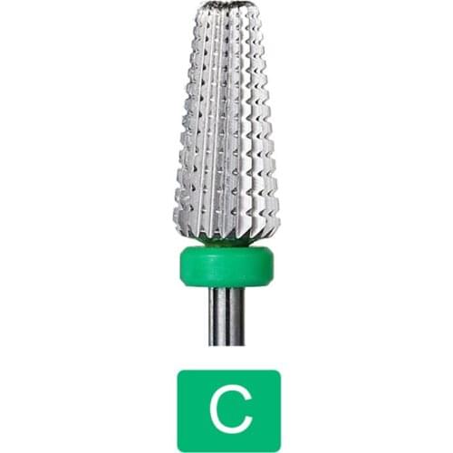 1* 5 in 1 Nail Drill Bit For Electric Manicure Drills Machine Milling Cutter Nail Files Buffers Nail Art Equipment Accessory