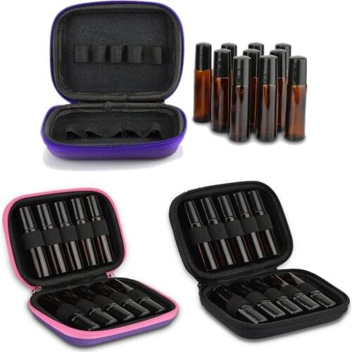 10 Portable Essential Oil Bags Can Hold 10ml Ball Bottles Essential Oil for Portable Bags