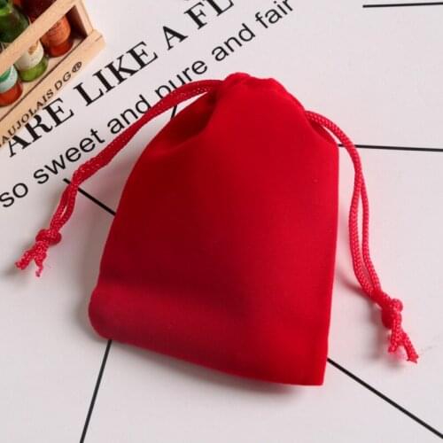 20pcs/lot Fashion 13*18cm Velvet Bag Drawstring Pouch Black/Red Calabash Jewelry Packing Bags Wedding/Christmas Gift Bag