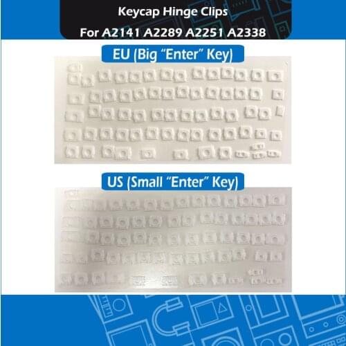 2019 2020 Laptop White EU US Layout Clips Hinge Set For Macbook Pro Retina 16" 13" A2141 A2289 A2251 A2338 Keyboard Repair