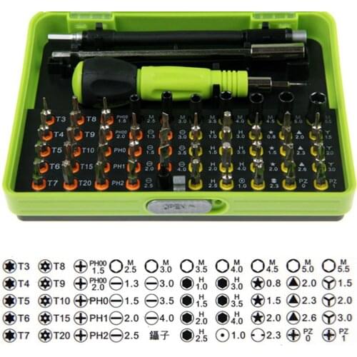 53 in1 Multi-Bit Precision Torx Screwdriver Tweezer Cell Phone Hand Repair Tool Screwdriver Sets