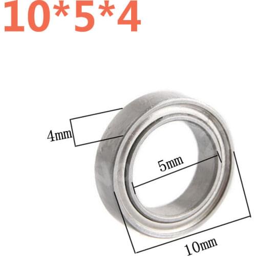 8Pieces RC Cars Part 10*5*4mm 5*10*4 Ball Bearing For Model 1/10th Scale Kyosho Optima 4WD Hobby Buggy Remote Control Car
