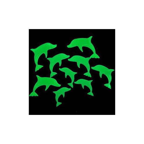 9PCS Dolphin Home Decoration Sticker on the Wall Glow In The Dark 3D Luminous Fluorescent Wall Stickers Kids Baby Room Decal