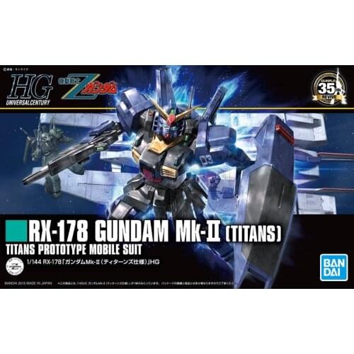 BANDAI GUNDAM HGUC 194 Mk-II GUNDAM TITANS Gundam model kids assembled Robot Anime action figure toys