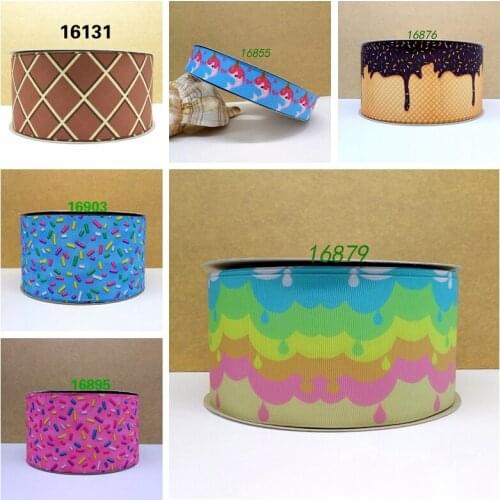 Free shipping 50 yard cartoon printed grosgrain ribbon 16879