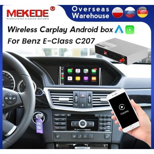 Wireless Apple CarPlay Android Auto For Mercedes Benz E Class W207 C207 A207 Two-door Coupe Android Multimedia Interface Box