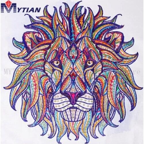 Fast Free Shipping DIY Diamond Painting Lion Mosaic Diamond Embroidery Kit,Cross Stitch Home Decor Rhinestone Paint By Numbers