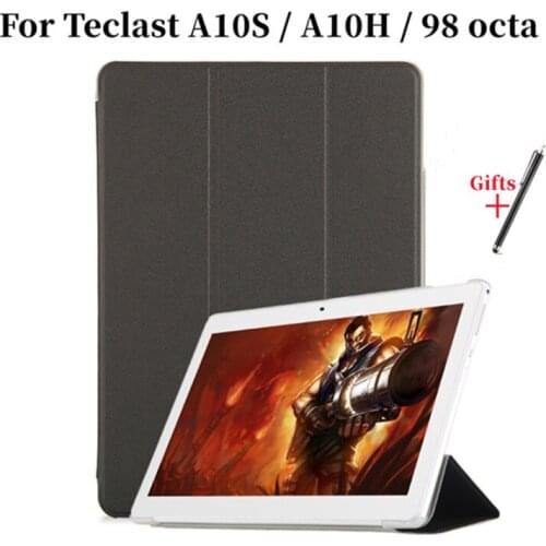 For Teclast A10S case High quality Stand Pu Leather Case for Teclast A10S A10H/98 Octa Core Upgraded version MTK6753 4G + gifts