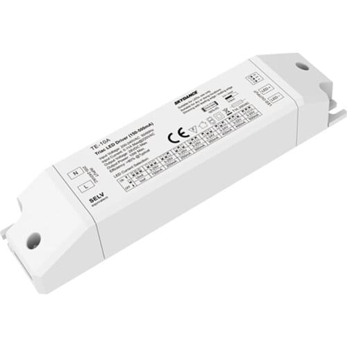 Led CC Triac Dimming Driver 200-240V Input,10W 150mA 500mA Output Constant Current ELV PWM DIP Switch Dimmable Power Driver