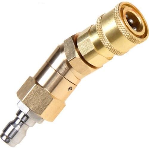 1/4 360 degree rotary quick connect plug Car Wash Water Gun High Pressure Washer Head Accessories Copper Connectors