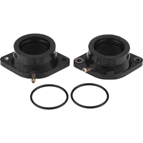2Pcs Motorcycle Carb Carburetor Intake Manifold Boot Joint For YAMAHA V-Star 1100