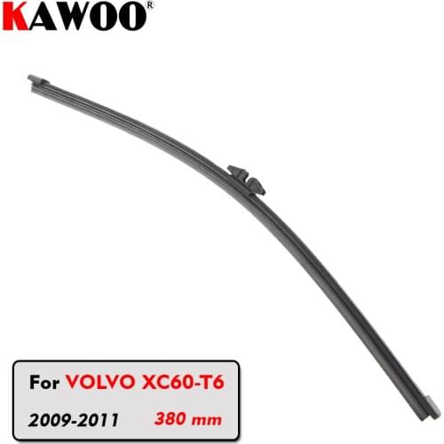 KAWOO Car Rear Wiper Blade Blades Back Window Wipers Arm For VOLVO XC60-T6 Hatchback (2009-2011) 380mm Auto Windscreen Blade