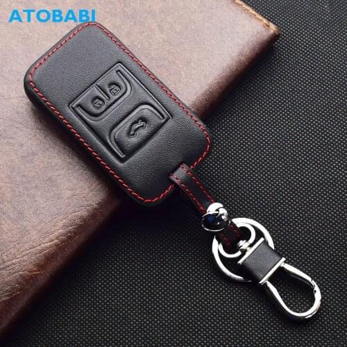 ATOBABI Leather Car Key Cases For Chery Tiggo 8 7 5X 2019 2020 3 Buttons Smart Keyless Entry Remote Control Fobs Protector Cover