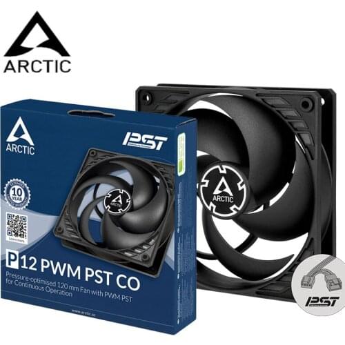 ARCTIC P12 PWM PST CO 12cm Case Fan 120mm PC CPU Cooler Cooling Fan 4Pin PWM Temperature Control 1800 RPM Mute