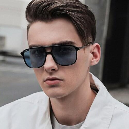 BANSTONE DESIGN Square Polarized Mirror Sunglasses Men Women Vintage Driving Night Vision TR90 Frame Sun Glasses Male UV400