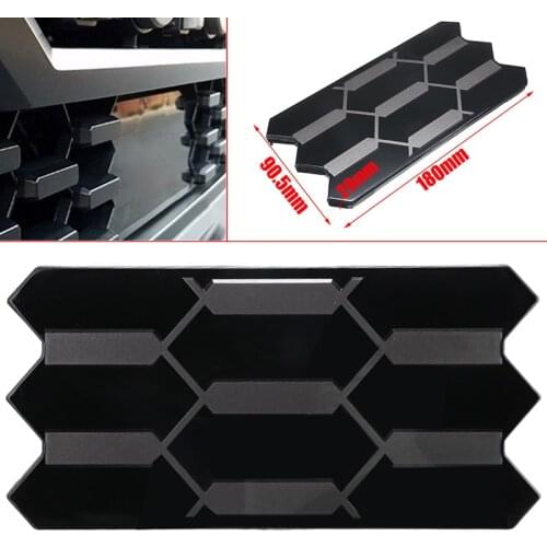 Mayitr 1pc 180x90.5x29mm Front Grille Garnish Radiator Sensor Cover Black PC Auto Racing Grills For Tacoma 2018 2019 53141-35060