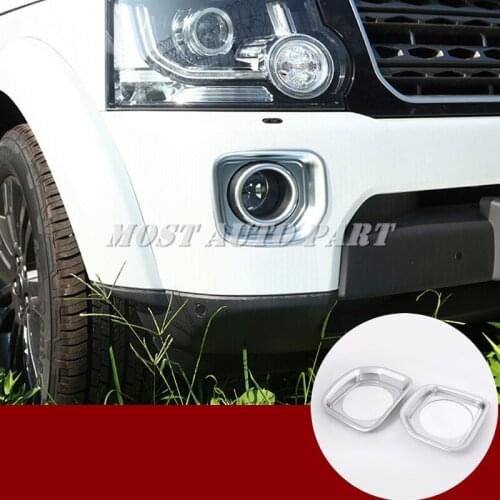 ABS Chrome Front Fog Light Cover Trim For Land Rover Discovery 4 LR4 2014-2016 Car accesories interior Car Trim