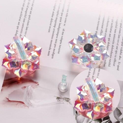 Delicate Flower Design False Nail Tips Stand Manicure Tools Luxury Nail Display Stand Professional for Decorating