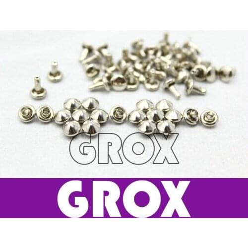 5*5mm Silver Conical Rapid Rivet Studs Punk Rock Rivets Nailheads Spike Free Shipping Wholesale High Quality