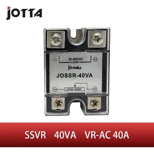 SSR -10VA 25VA 40VA 60VA VR To AC 40A Solid State Voltage Regulator SSVR