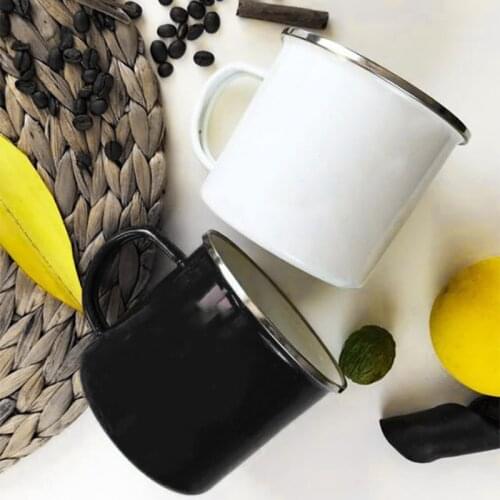 Outdoor Home Vintage Style Handmade Enamel Cup Mug for Drinking Coffee Milk Cups Juice Beer Tea Mugs Travel Camping Hiking Gifts