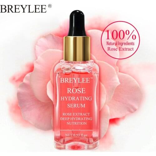 BREYLEE Rose Face Serum Nourishing Essence Moisturizing Serum Hydrating Skin Care Oil-control Whitening 17ML