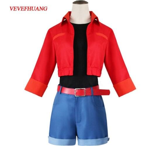 VEVEFHUANG Full Set Cells At Work Erythrocyte Red Blood Cell Cosplay Costume Hataraku Saibou Women Halloween Carnival Party