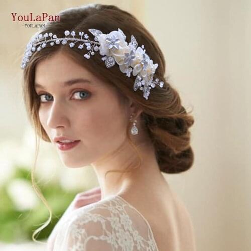 YouLaPan HP274 Alloy Leaves Bridal Accessories Headband Hot Sale Wedding Headband for Women Tiara Bridal Flower Crown Headwear